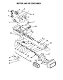 Motor and ice container