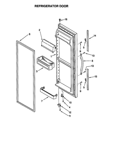 Refrigerator door