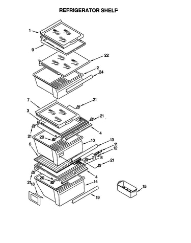 Refrigerator shelf