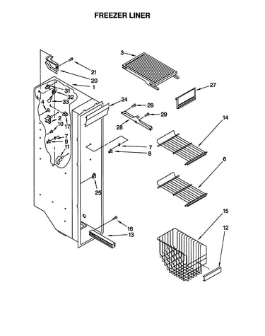 Freezer liner