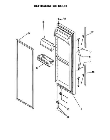 Refrigerator door