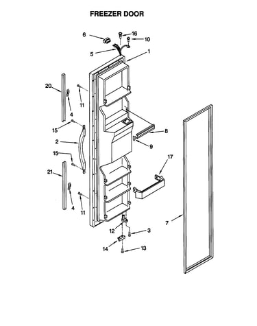 Freezer door