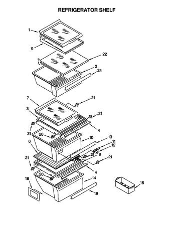 Refrigerator shelf