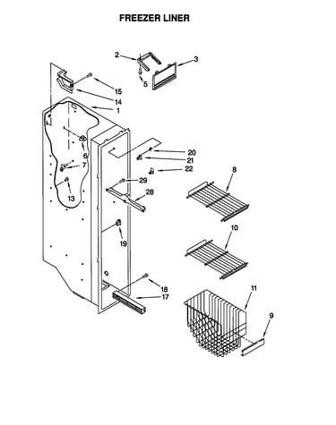 Freezer liner
