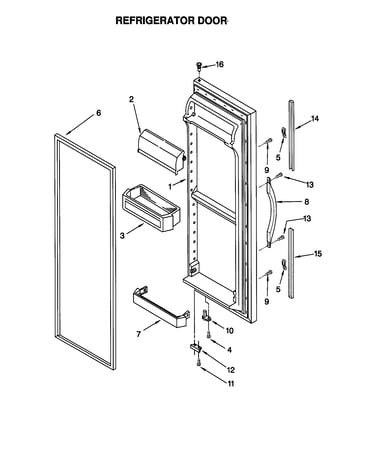 Refrigerator door