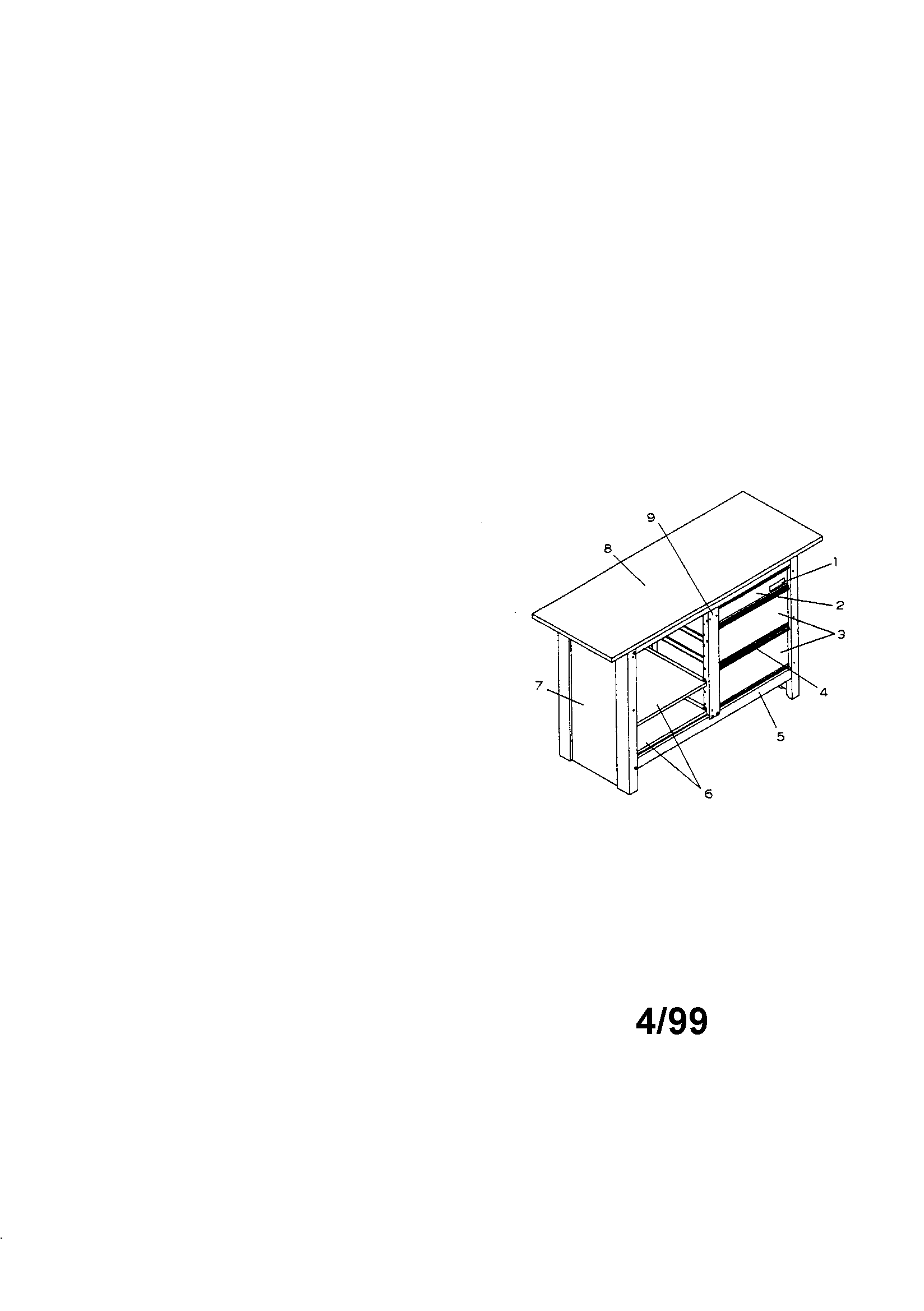 3 drawer workbench