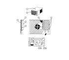 Carrier 462AAC006BA front grille assembly diagram
