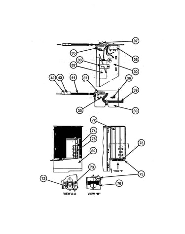 Control box, deflector, & exhaust