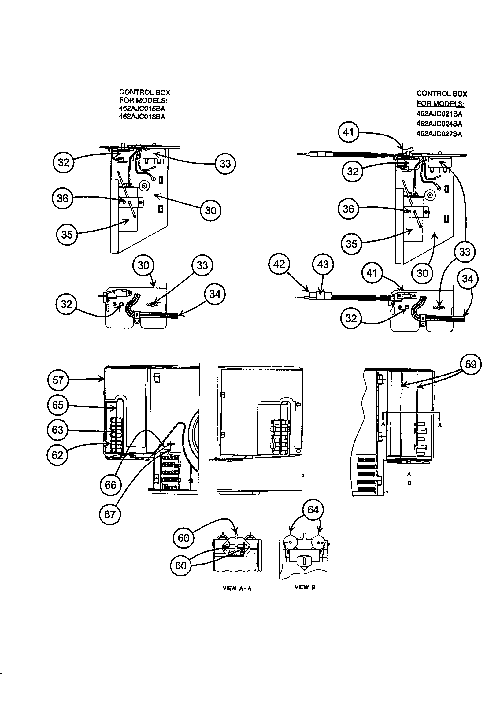 CONTROL BOX, DEFLECTOR & EXHAUST