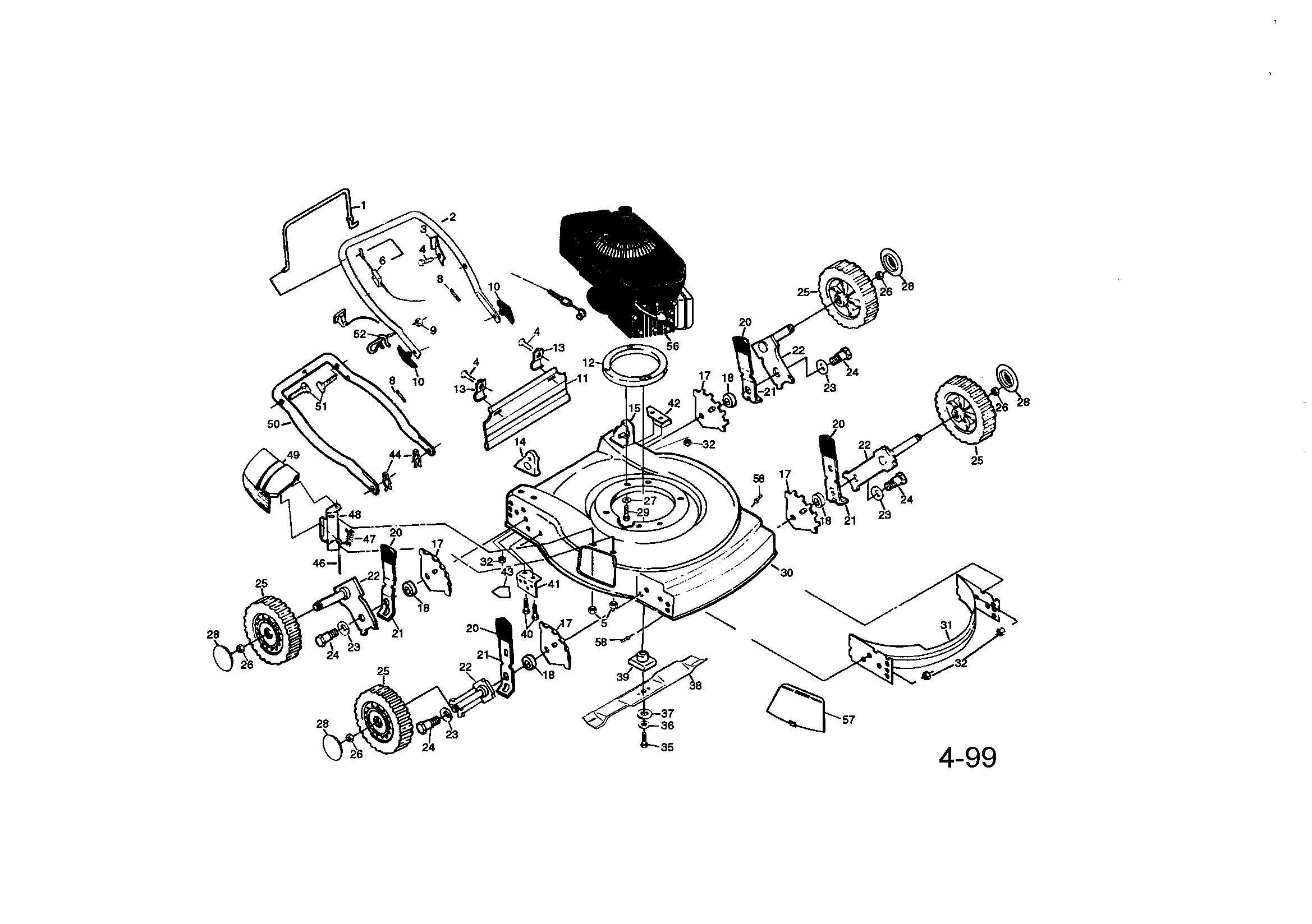 Rotary lawn mower
