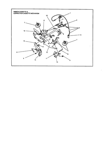 Ribbon and correction cassette