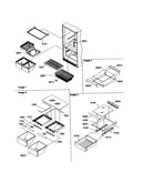 Shelving assemblies