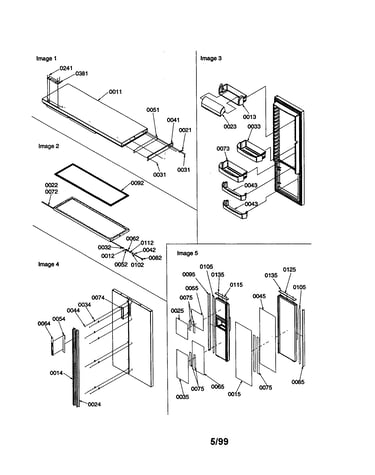 Refrigerator/door trim/handles