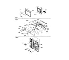 Amana SBDE21VPE-P1317201WE dispenser/elec. bracket/toe grille diagram