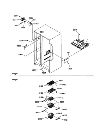 Freezer shelves/lights