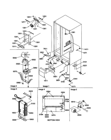 Hinges/drain/rollers/evaporator