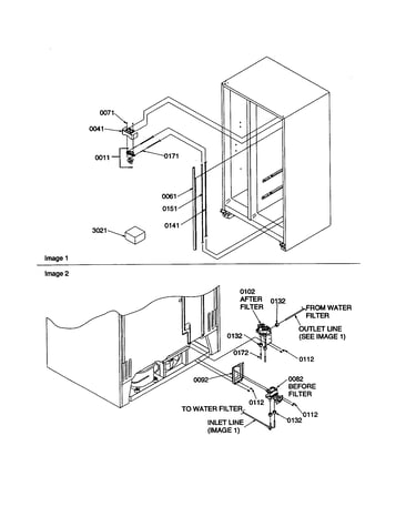 Water filter/water valves
