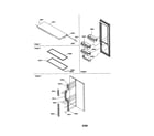 Amana SCD23VBW-P1315305WW refrigerator/door trim/handles diagram