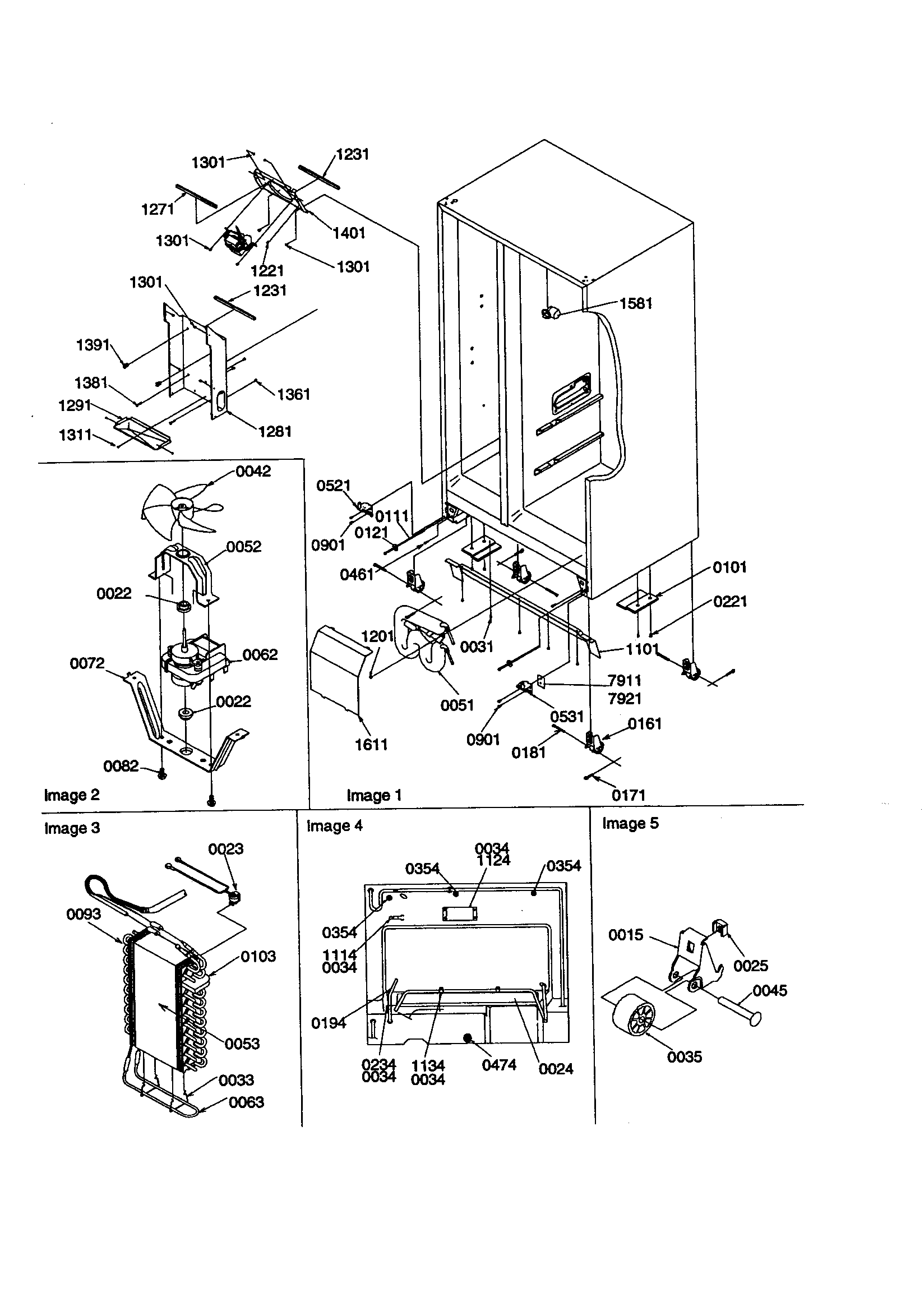 Drain system/rollers/evaporator