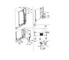 Amana SCD23VBL-P1315305WL cabinet back/water valve diagram