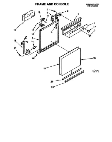 Frame and console