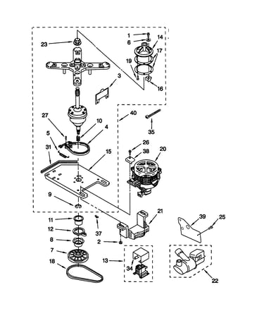 Transmission/motor/pump