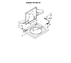 Kenmore 11088732791 washer top and lid diagram