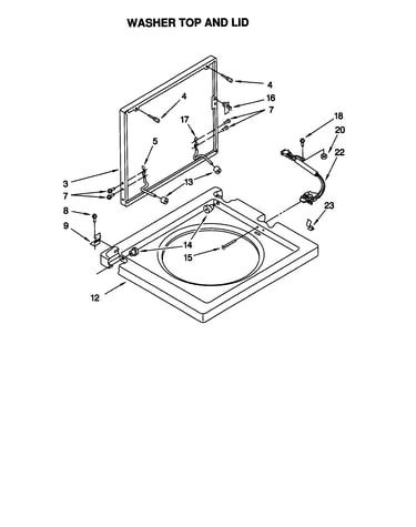 Washer top and lid