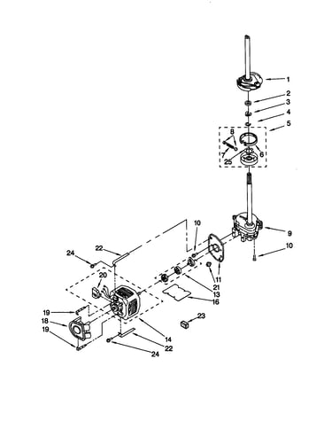 Brake/clutch/gearcase/motor/pump