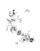 Flywheel and rewind starter