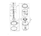 Kenmore 11029032990 agitator/basket/tub diagram