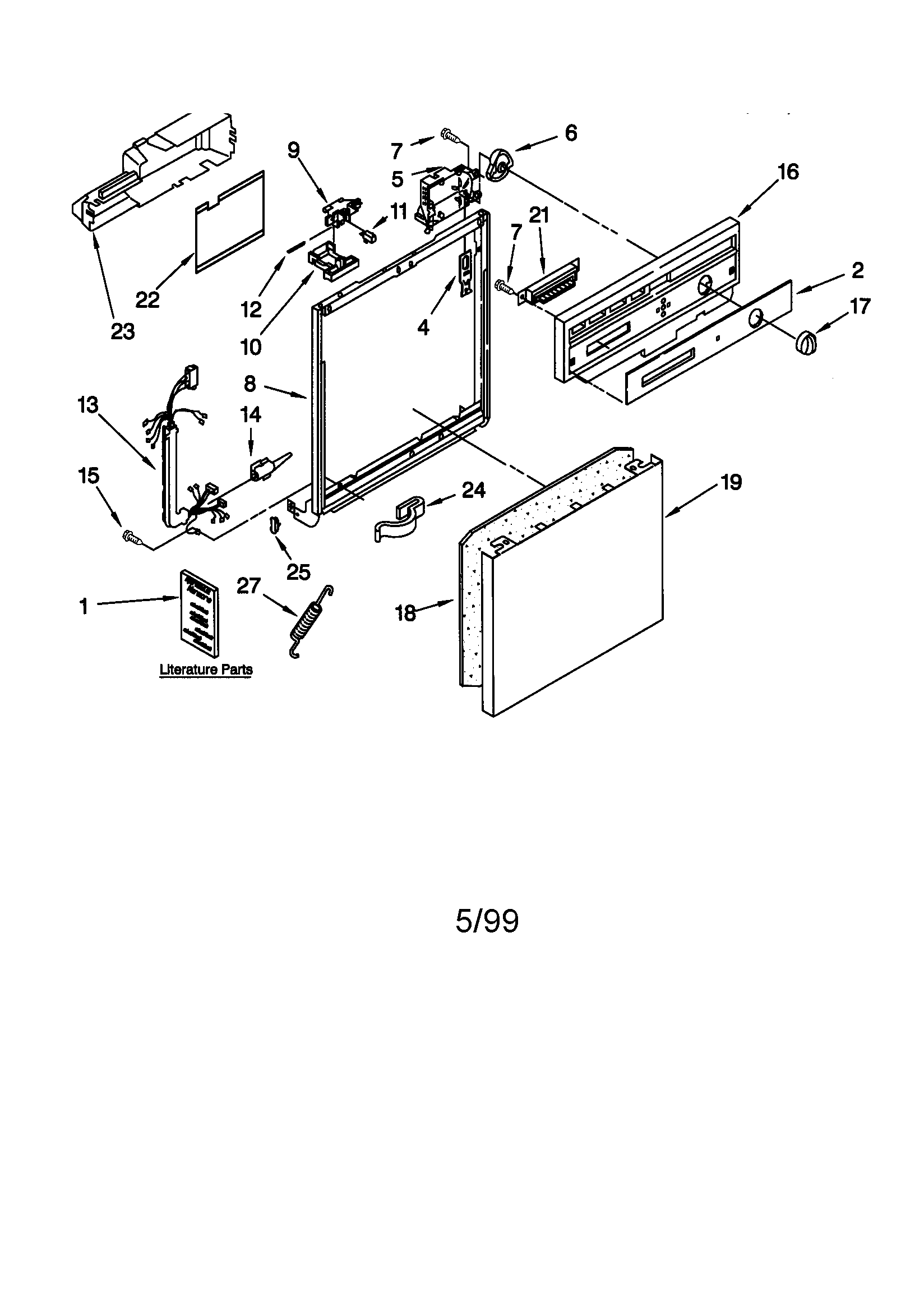 Frame and console