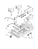 Burner box/gas valves/switches