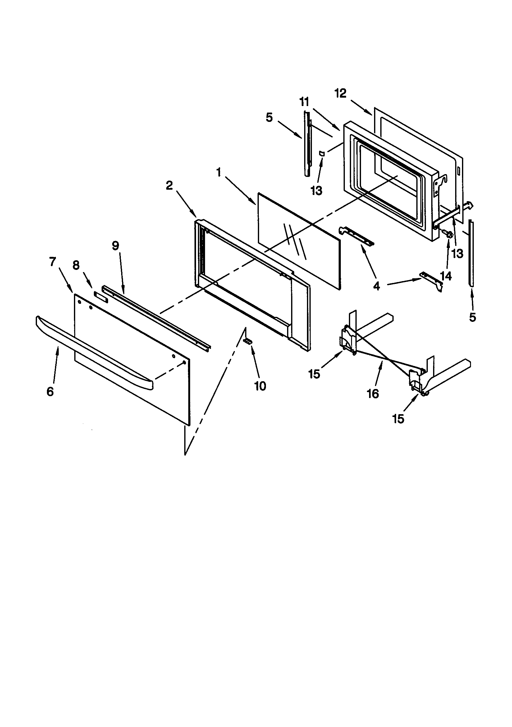 Microwave door