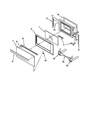 Microwave door