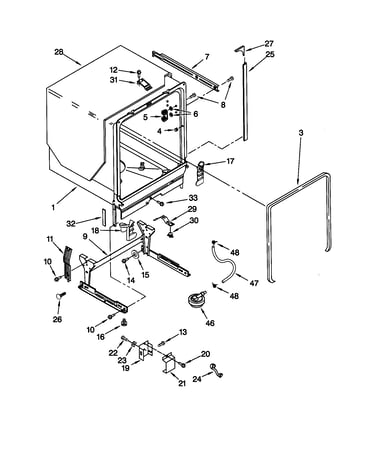 Tub and frame parts