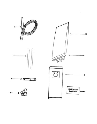 Bag and attachments