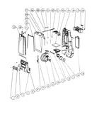 Motor and bag housing
