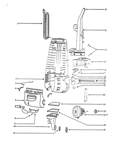 Handle and motor housing