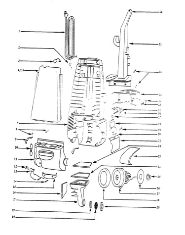 Handle and motor housing