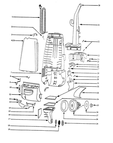 Handle and motor housing