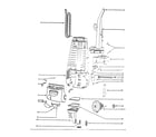 Eureka 4380ATF handle and motor housing diagram