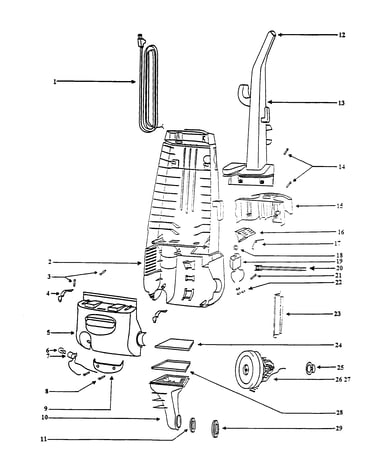 Handle and motor housing