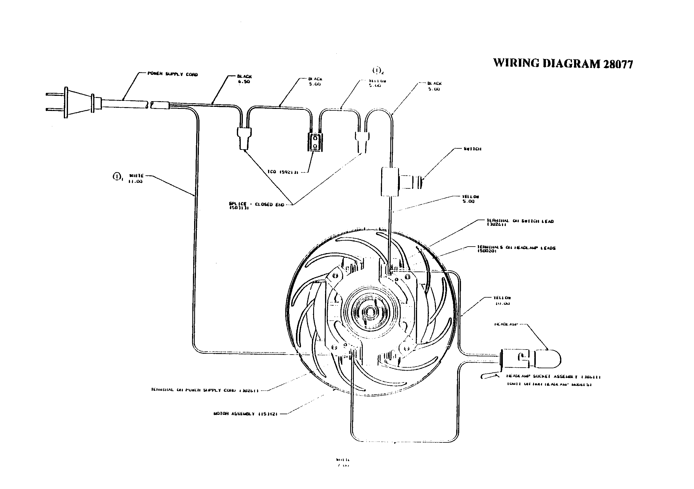 WIRING DIAGRAM 28077