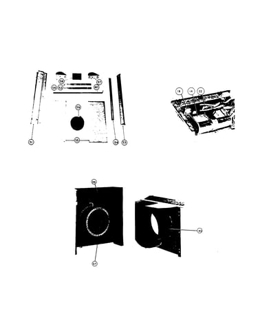 Window mount, thermostat, & blower wheel