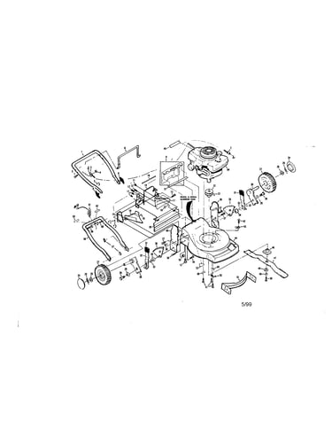 22" rotary lawn mower