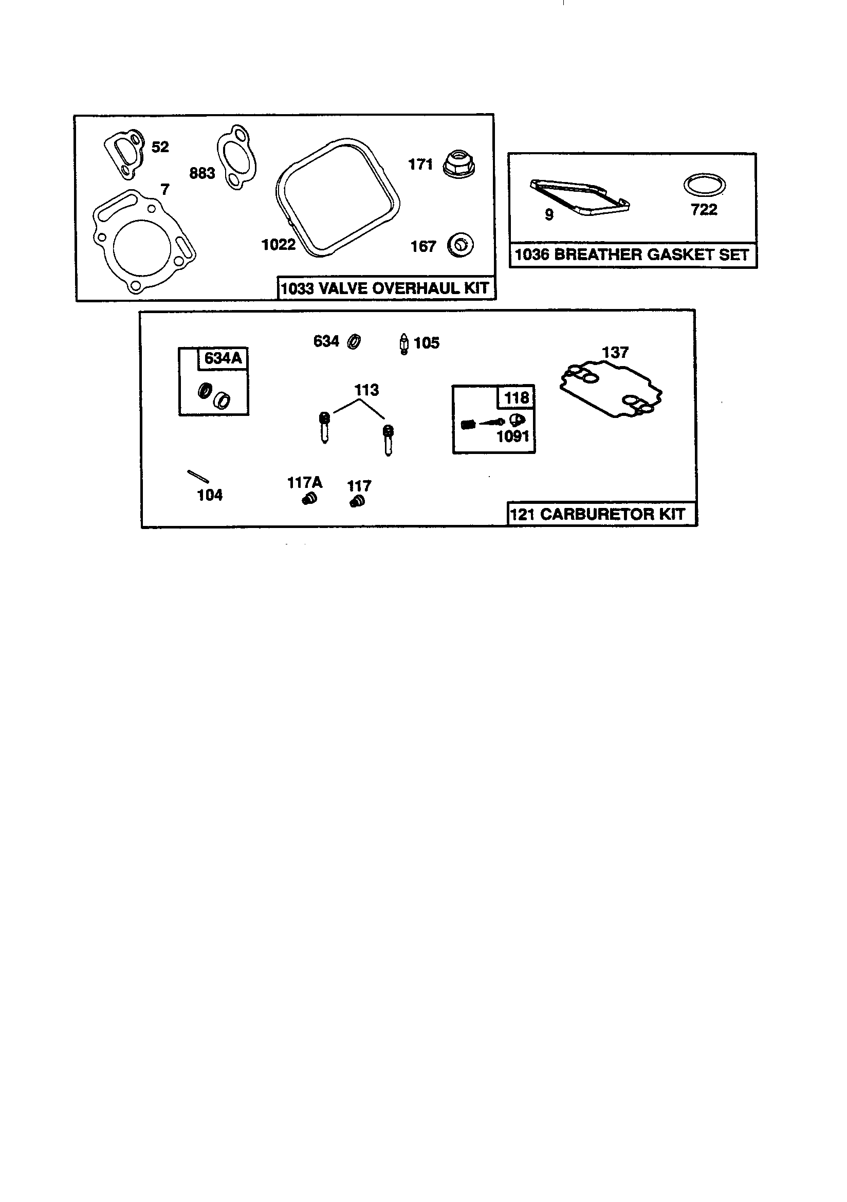 Gasket kits