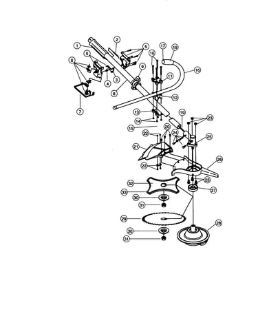 Drive shaft and cutter head