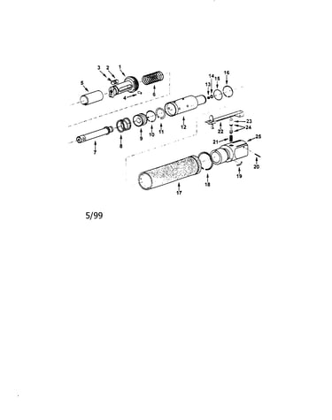 Recoiless air saw