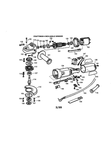 Craftsman 4" angle grinder